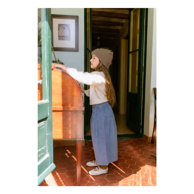 Pantalon Yusu Velours Côtelé | Bleu pâle