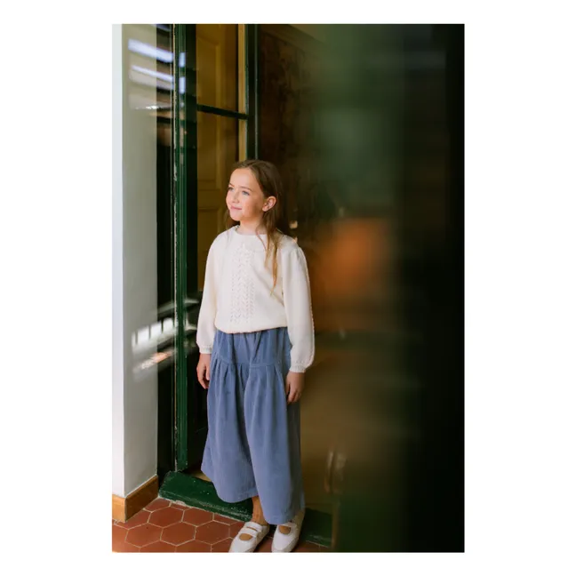 Pantalon Yusu Velours Côtelé | Bleu pâle