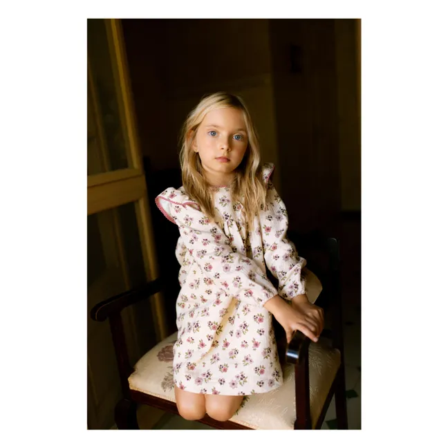 Robe Debbie Fleurie | Ecru