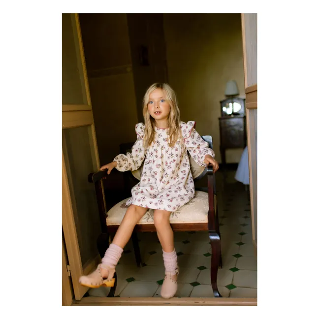 Robe Debbie Fleurie | Ecru