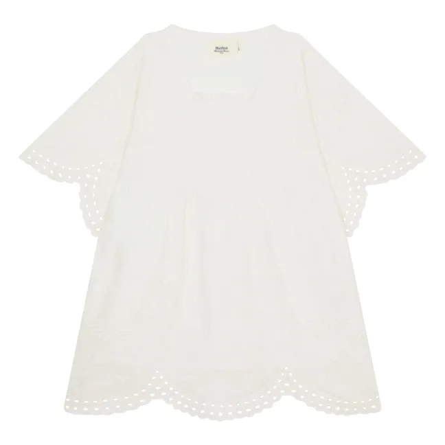 Kleid Reggio Stickerei | Seidenfarben