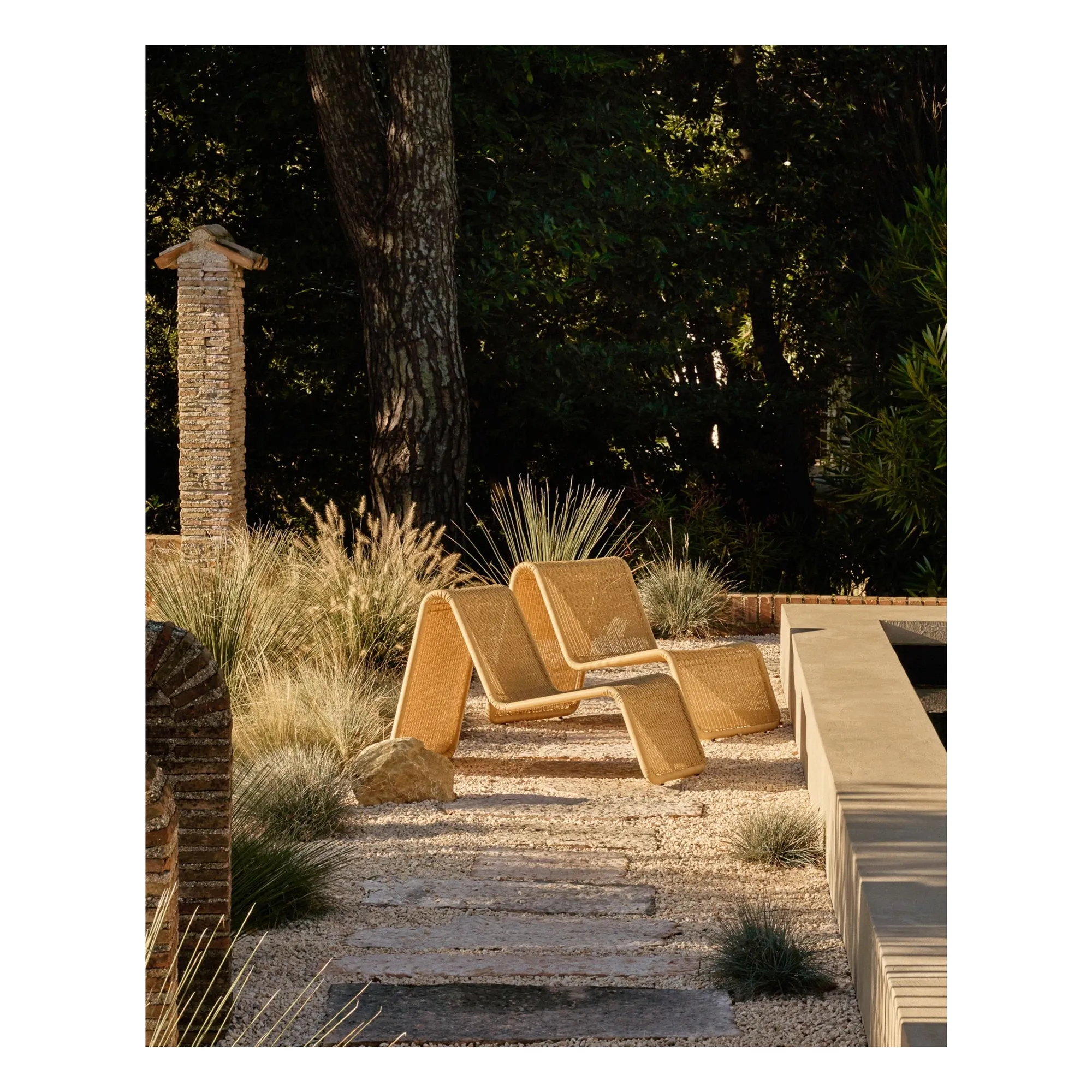 Fauteuil lounge P3 outdoor, Tito Agnoli- Image produit n°2