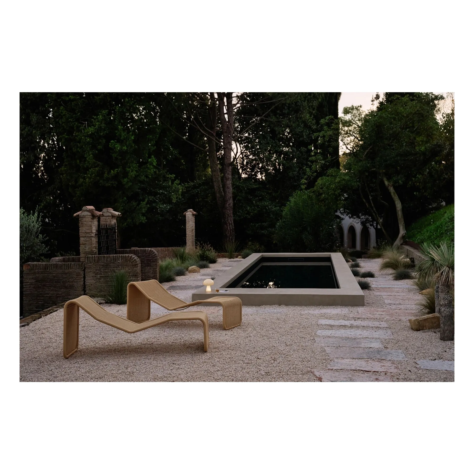 Chaise longue P3 outdoor, Tito Agnoli- Image produit n°1