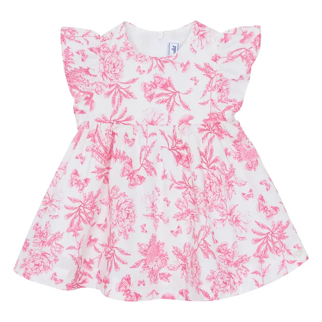 Floral Dress - Inspired by Toile de Jouy | Pink
