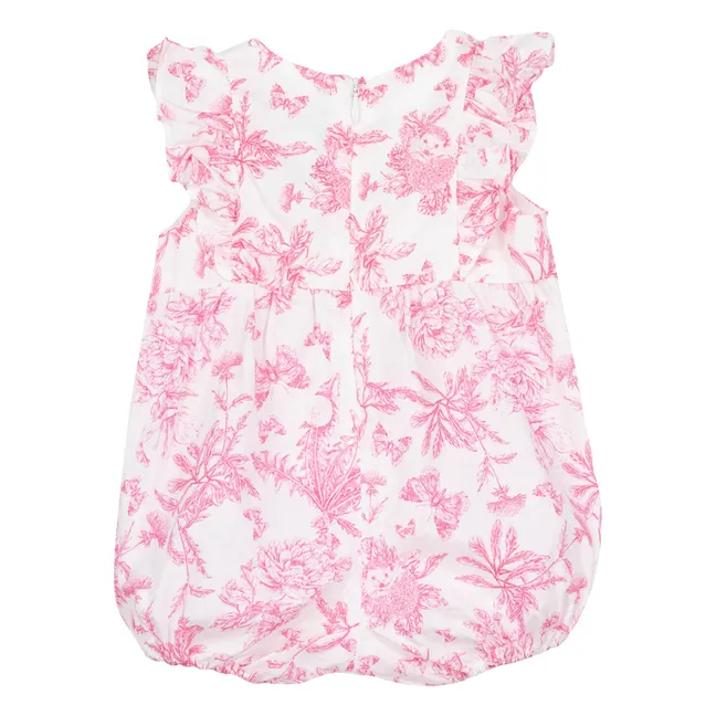 Floral Romper - Inspired by Toile de Jouy | Pink