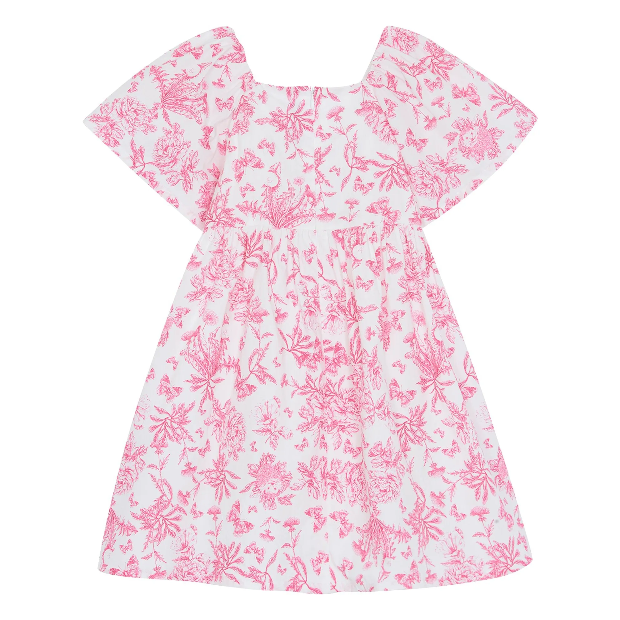 Robe Fleurie - Inspiration Toile de Jouy | Rose- Image produit n°4