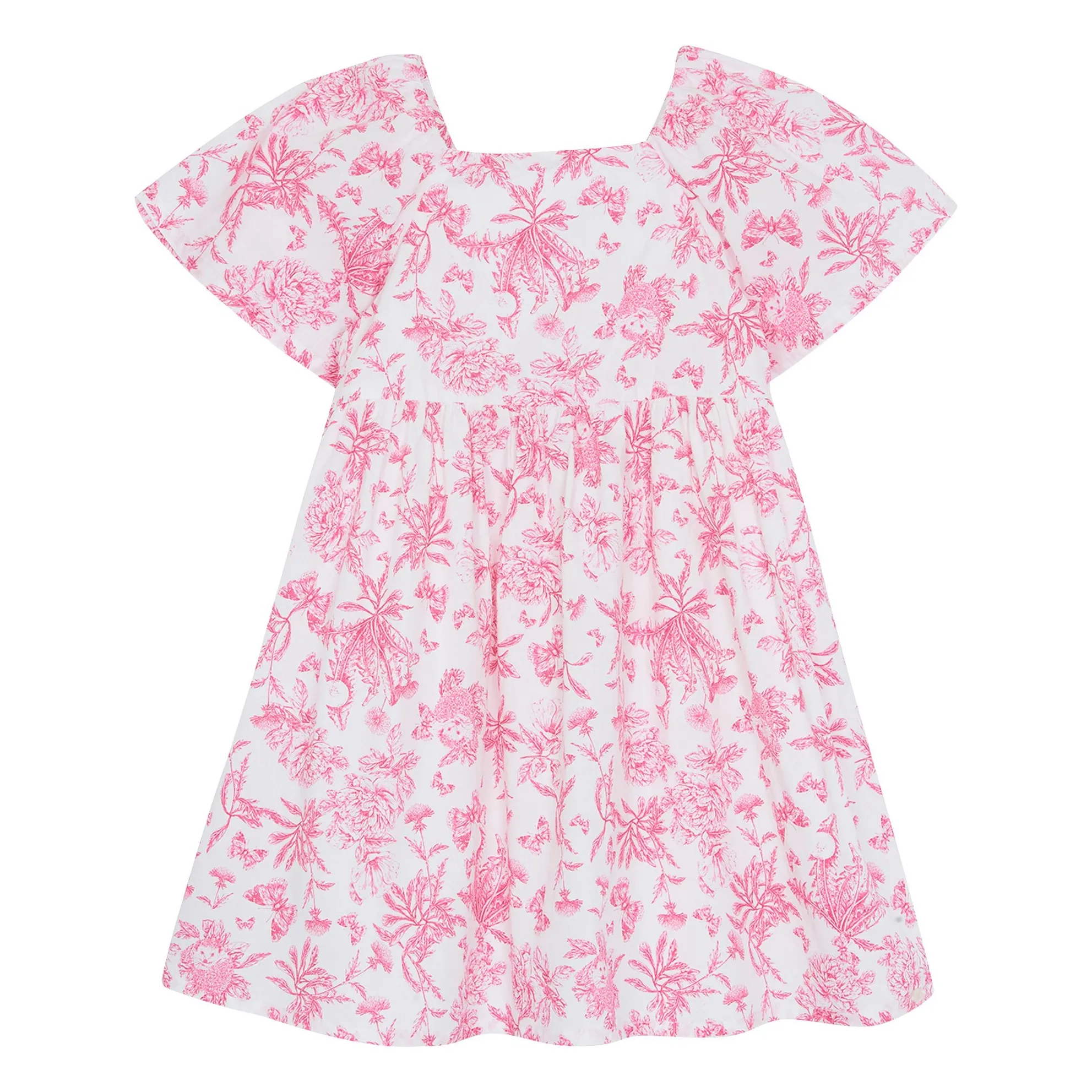 Robe Fleurie - Inspiration Toile de Jouy | Rose- Image produit n°0