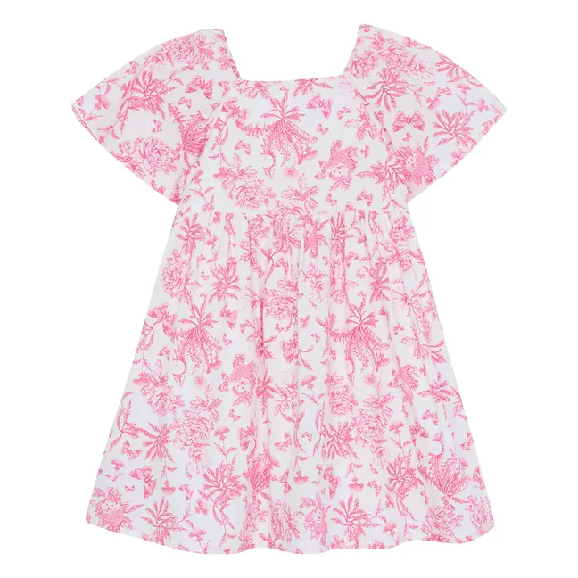 Robe Fleurie - Inspiration Toile de Jouy | Rose