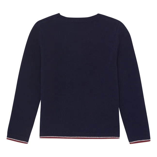 Chevalier Wool Sweater | Navy blue