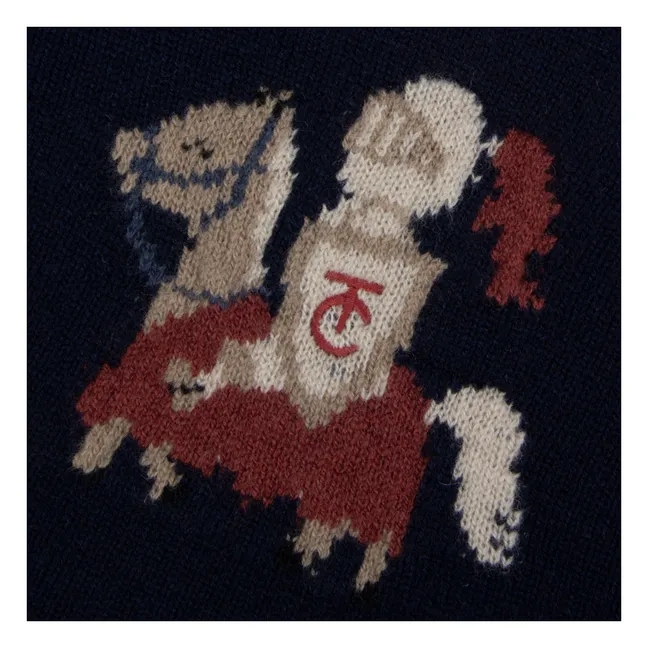 Pull Chevalier Laine Bébé | Bleu marine