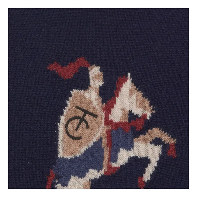 Chevalier Wool Sweater | Navy blue