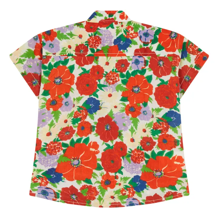 Chemise Fleurs | Rouge- Image produit n°1