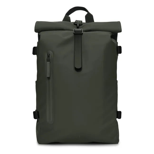 Mochila enrollable grande | Verde Oscuro