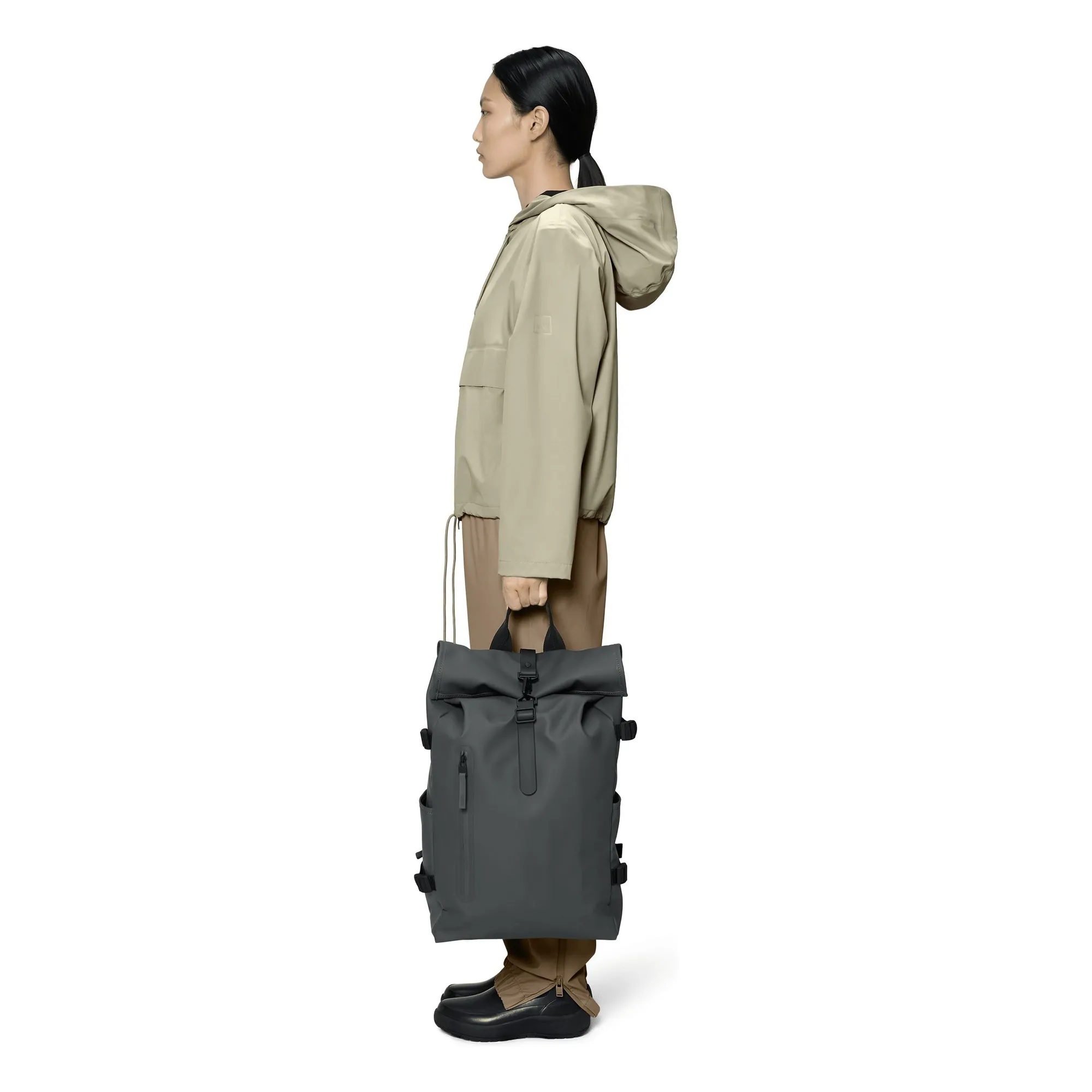 Sac Rolltop Rucksack Large | Gris foncé- Image produit n°2