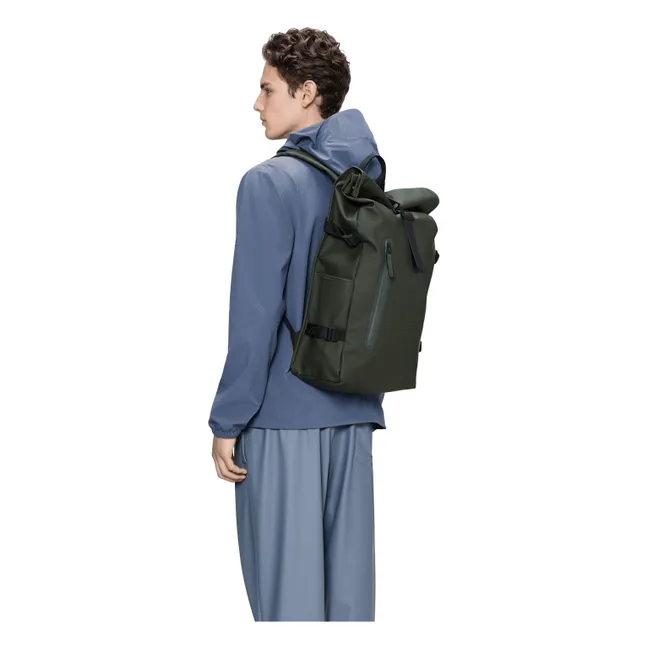 Mochila enrollable grande | Verde Oscuro