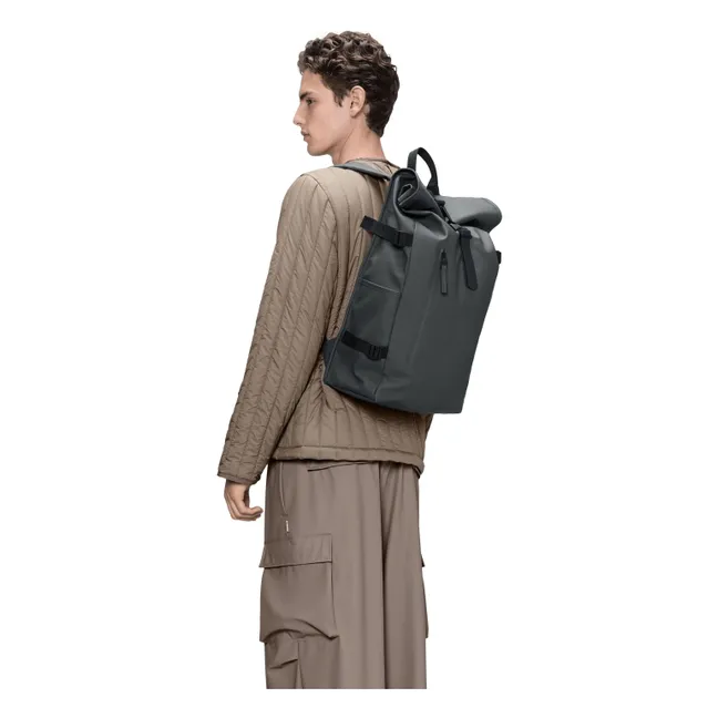 Mochila enrollable grande | Gris Oscuro