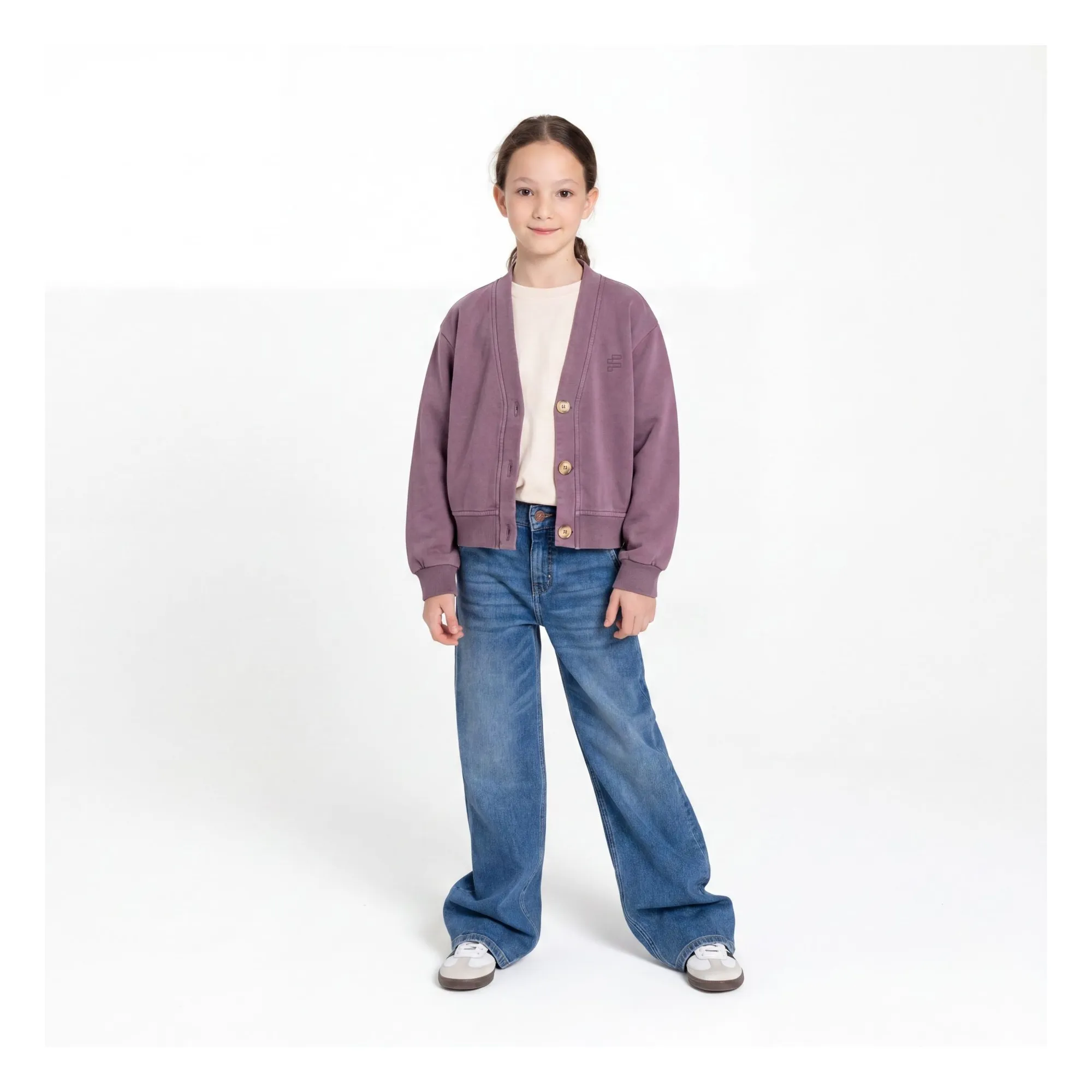 Cardigan Lars Coton Bio | Violine- Image produit n°8