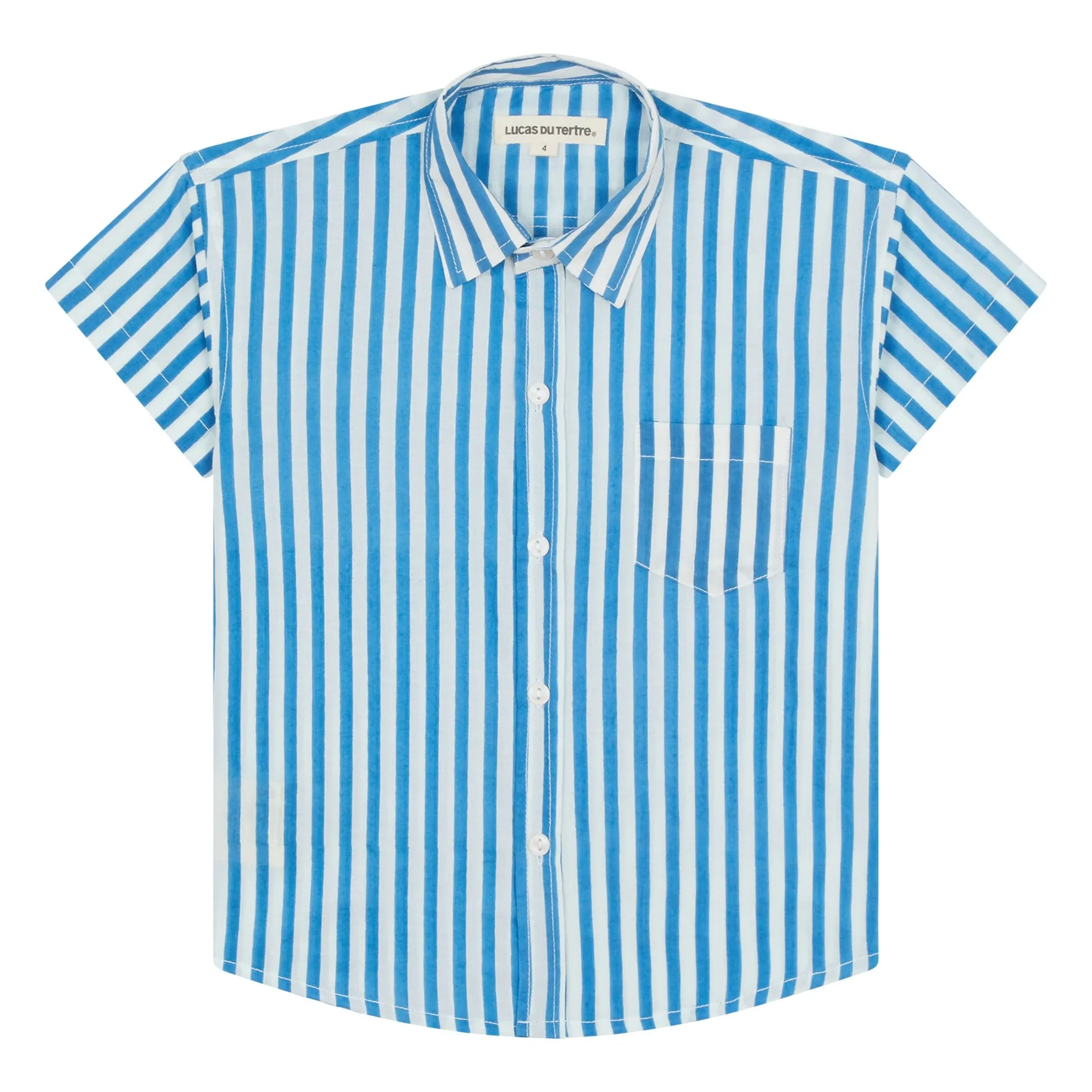 Lucas Du Tertre Blue Stripe Shirt