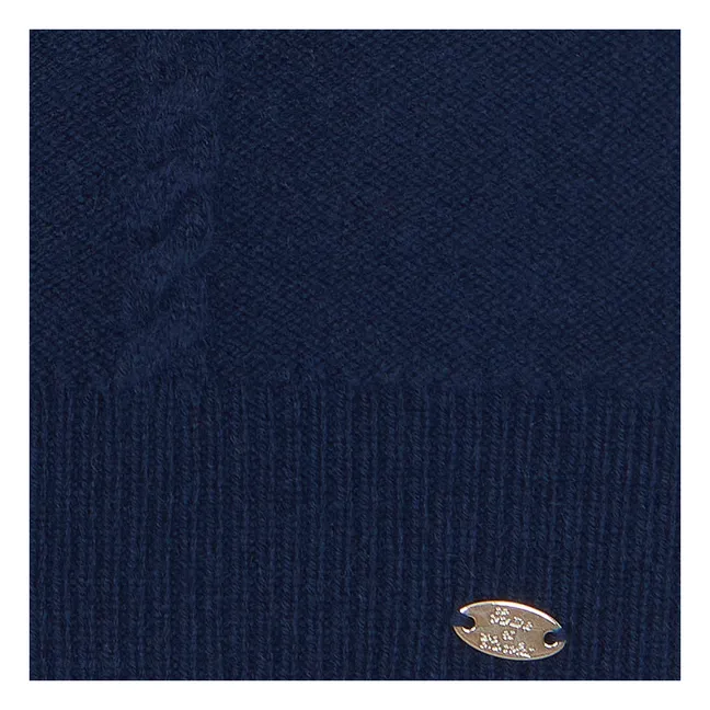 Pull Sans Manches Volants | Bleu marine