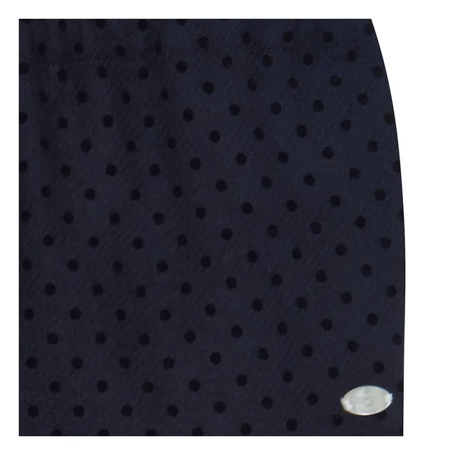 Pantalon Pois | Bleu marine