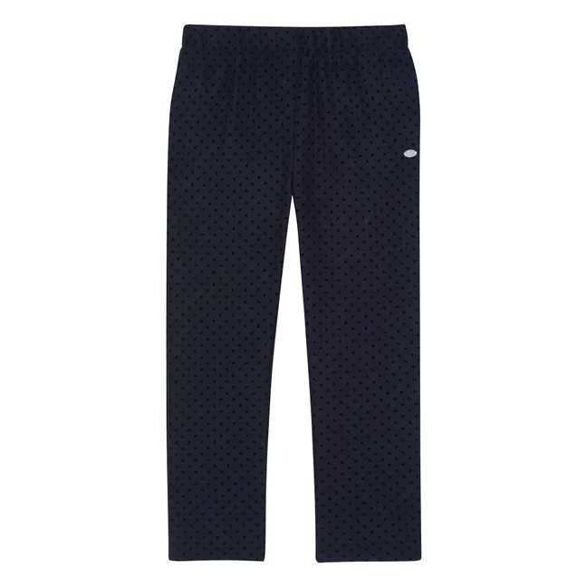 Pantalon Pois | Bleu marine
