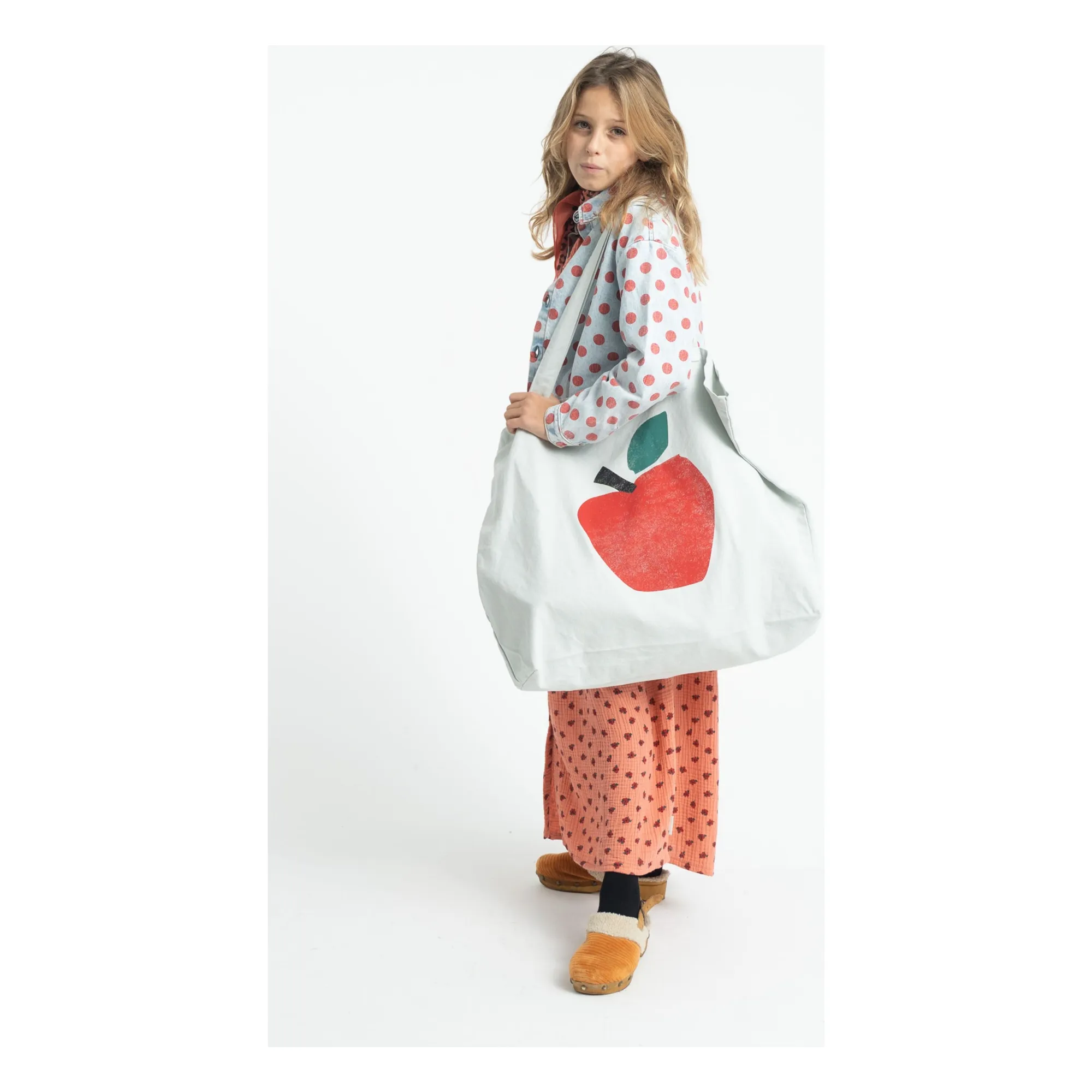 Robe Fleurie Coton Bio | Corail- Image produit n°2