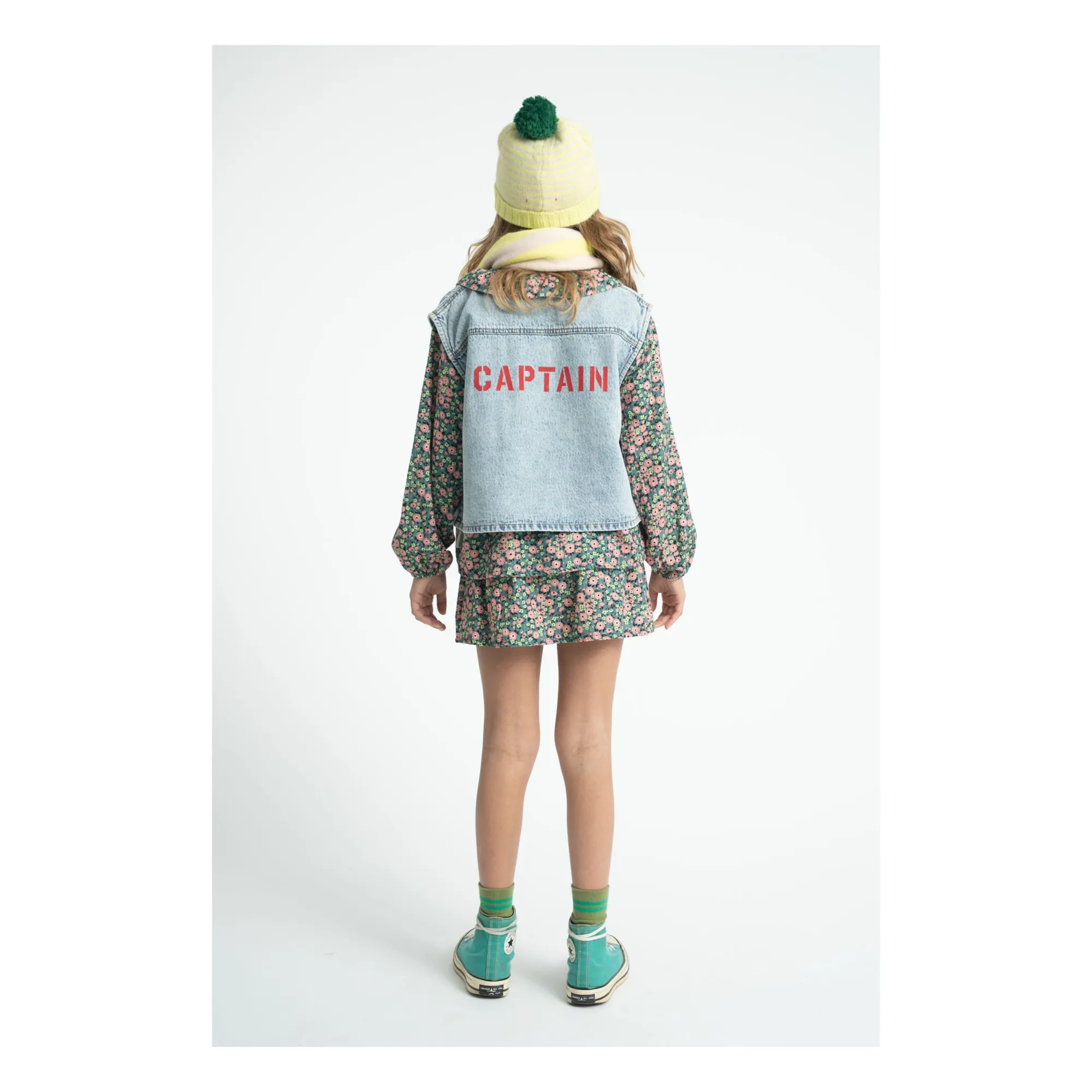 Jupe Fleurie | Vert- Image produit n°2