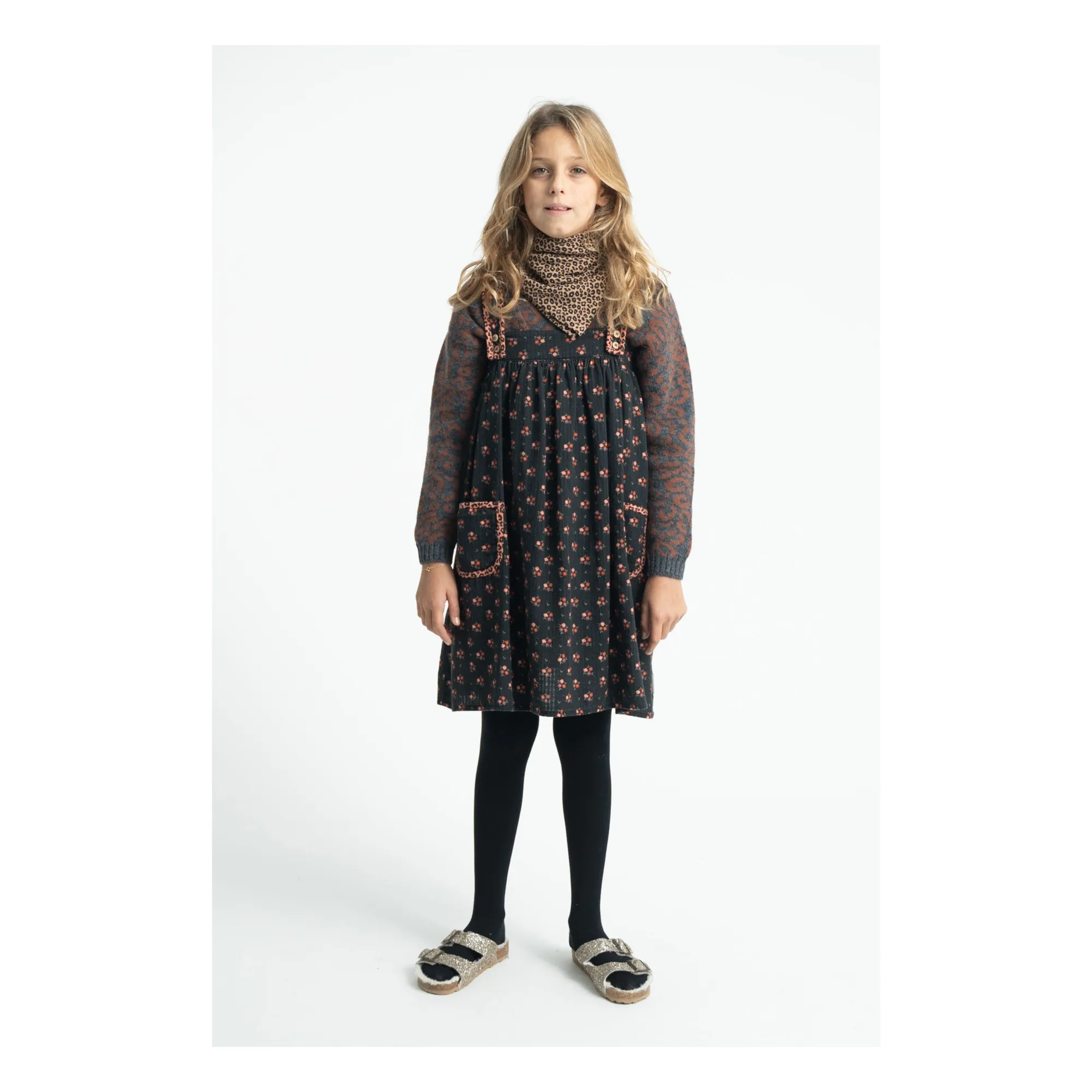 Pull Léopard | Gris anthracite- Image produit n°1