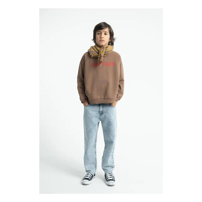 Wool Carreaux Scarf | Camel