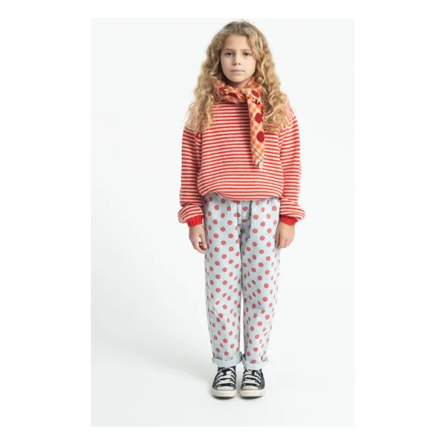 Foulard Pois Laine | Orange
