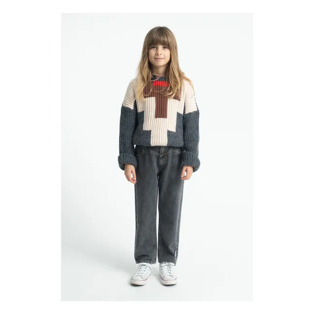 Pull Géométrique | Gris anthracite