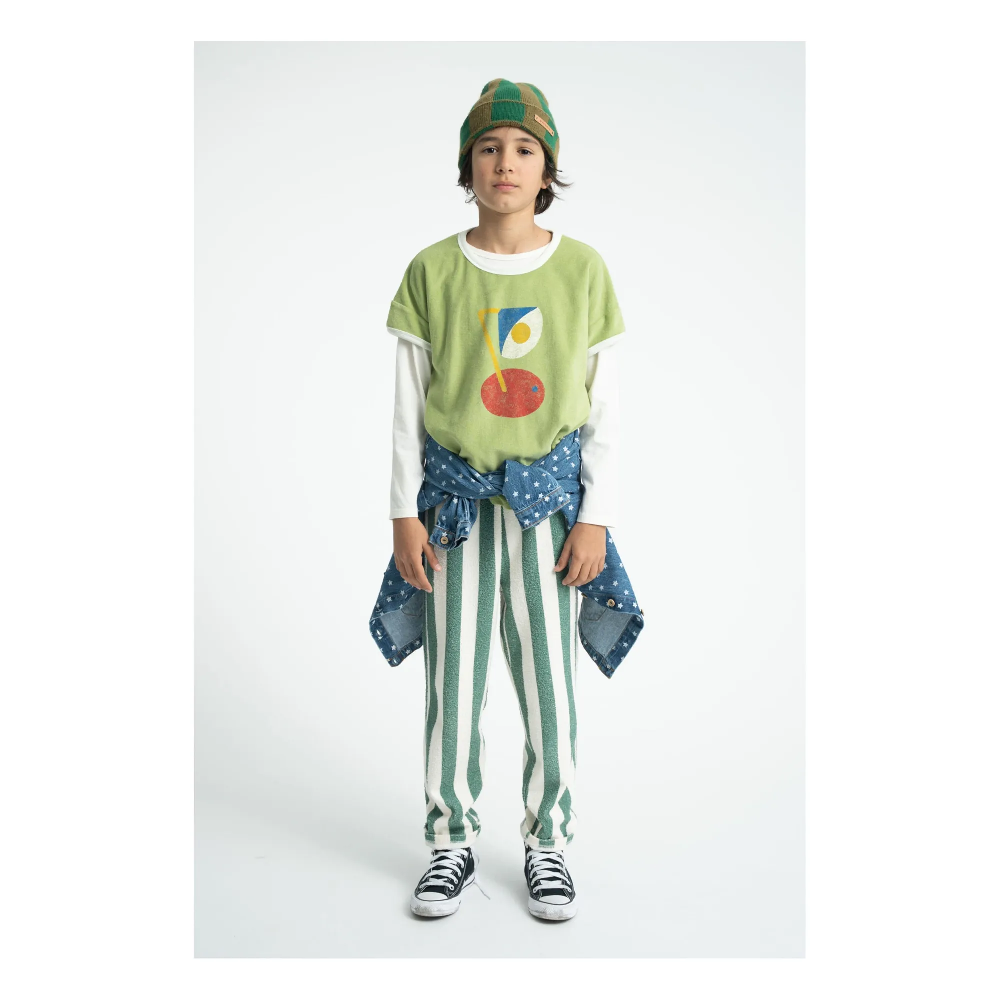 T-shirt Captain Eponge Coton Bio | Vert- Image produit n°1