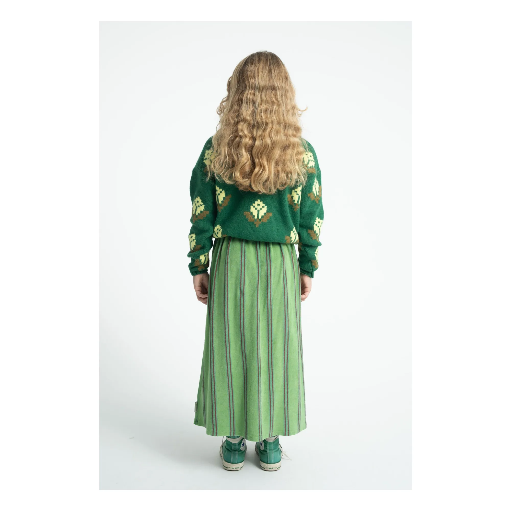 Pull Fleuri | Vert- Image produit n°2
