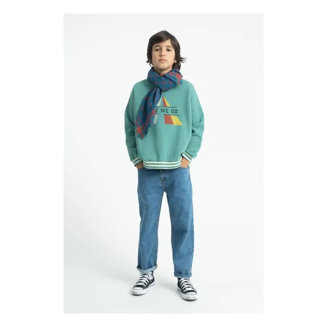 Sudadera Here We Go Algodón orgánico | Verde