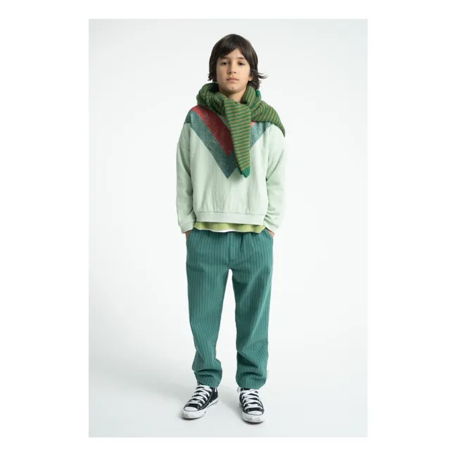 Pantalon Rayé | Vert