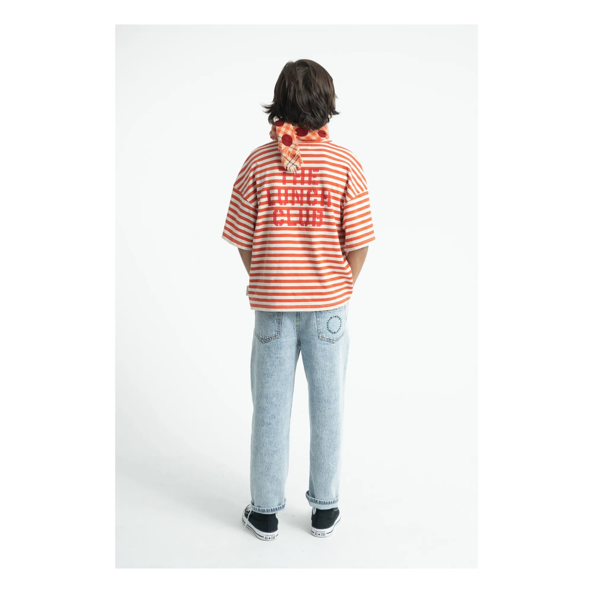 T-shirt Rayé The Lunch Club | Orange- Image produit n°2