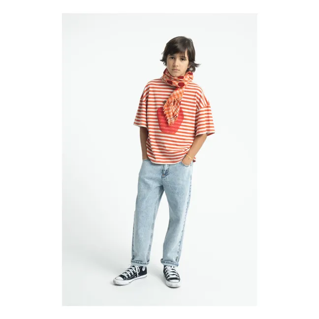 T-shirt Rayé The Lunch Club | Orange