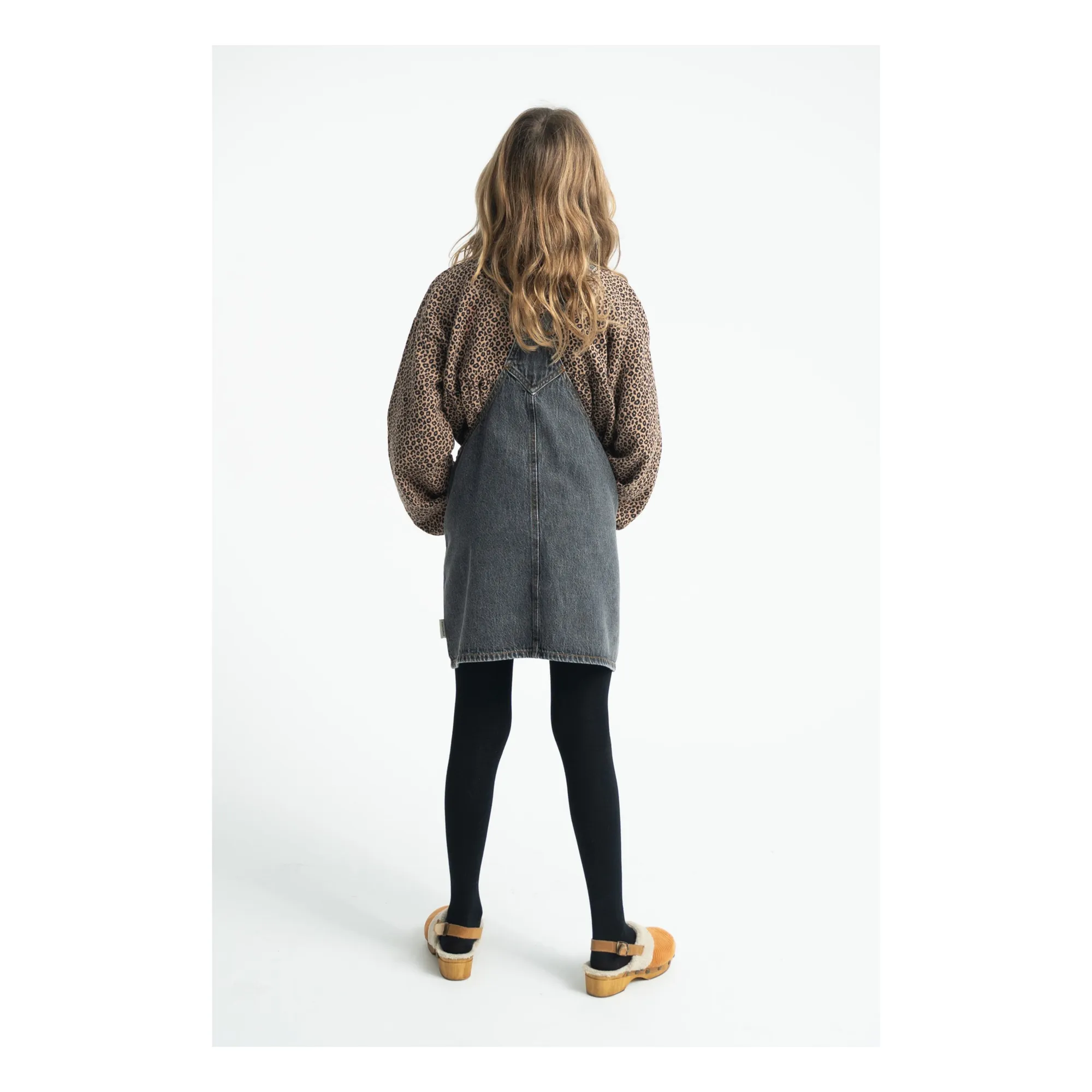 Robe Pomme Denim | Gris anthracite- Image produit n°2