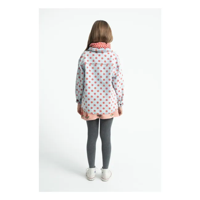 Jupe Fleurie Velours Côtelé Coton Bio | Rose