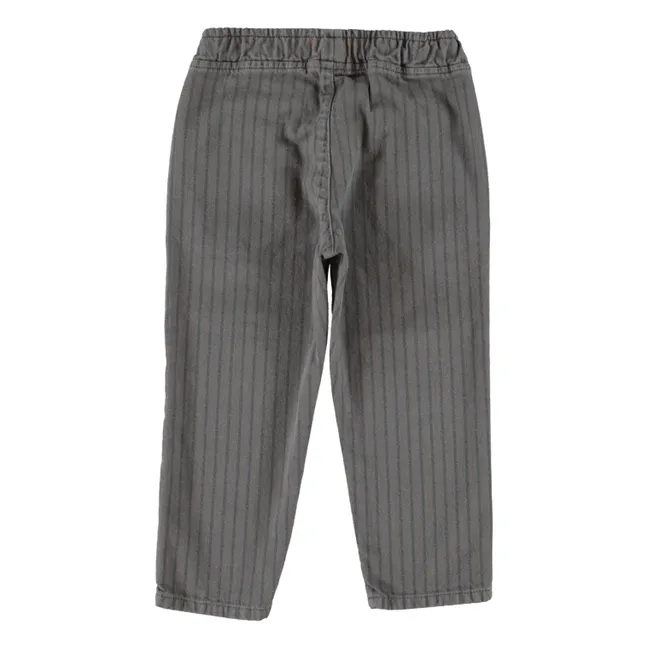Pantalon Rayé | Gris
