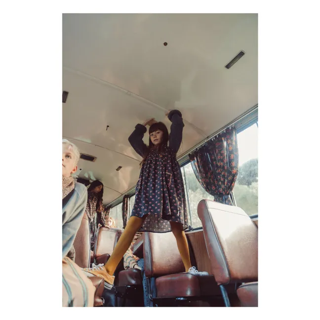 Robe Fleurie | Noir