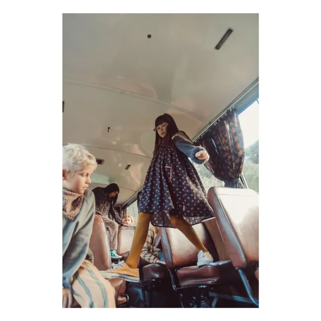 Robe Fleurie | Noir