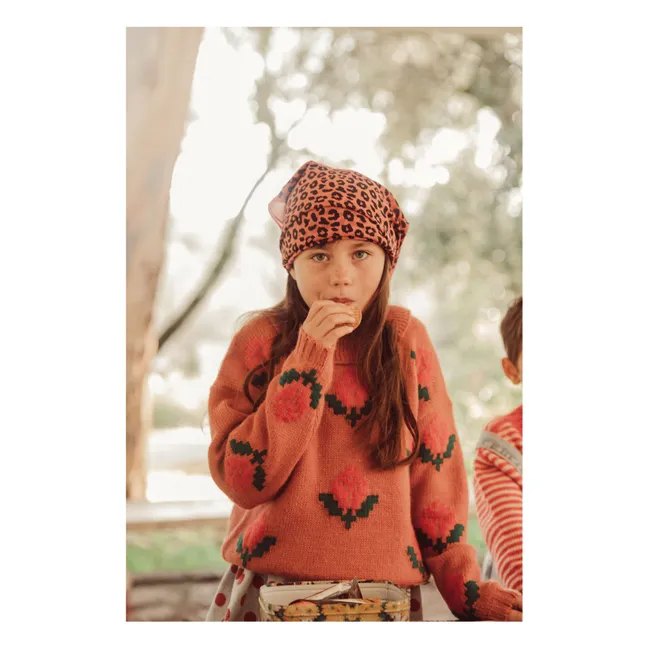 Foulard Léopard | Rose