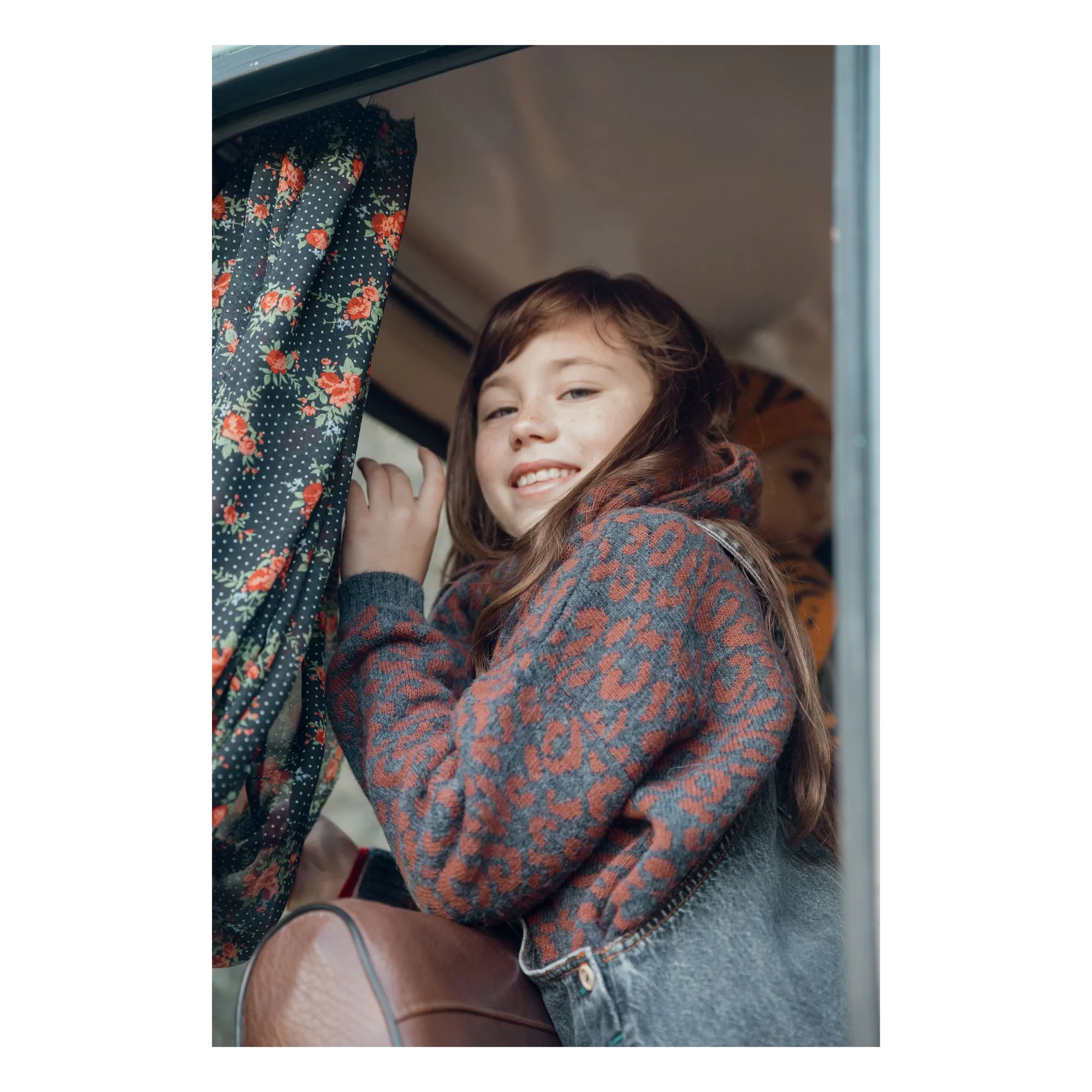 Pull Léopard | Gris anthracite- Image produit n°3