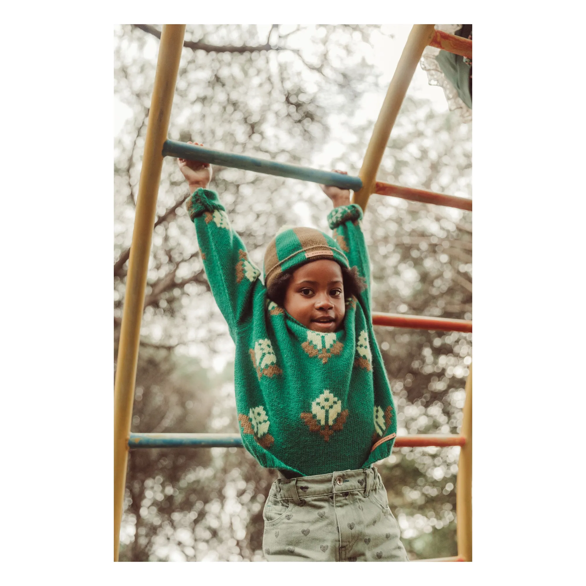 Pull Fleuri | Vert- Image produit n°4