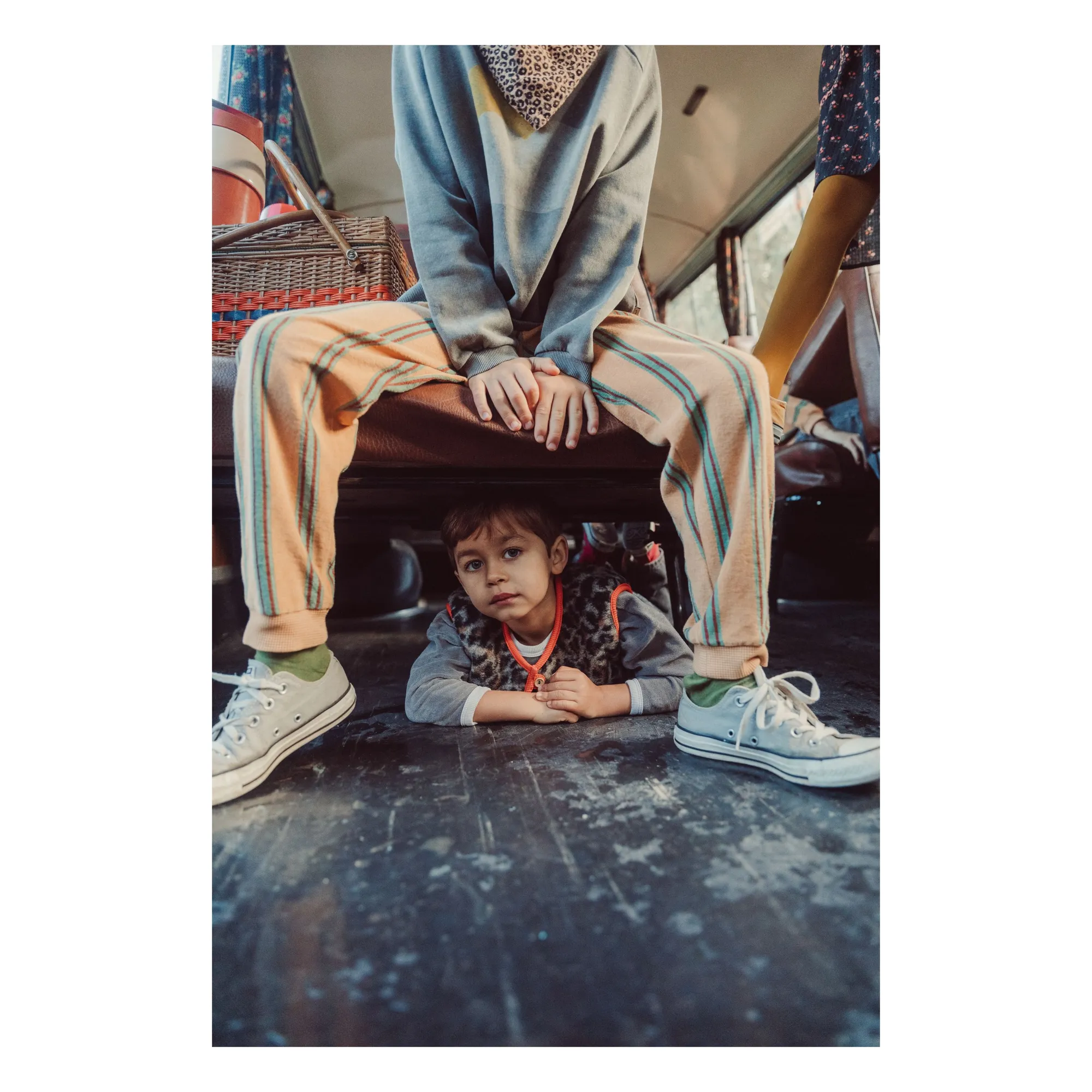 Jogger Rayé Eponge Coton Bio | Jaune- Image produit n°4
