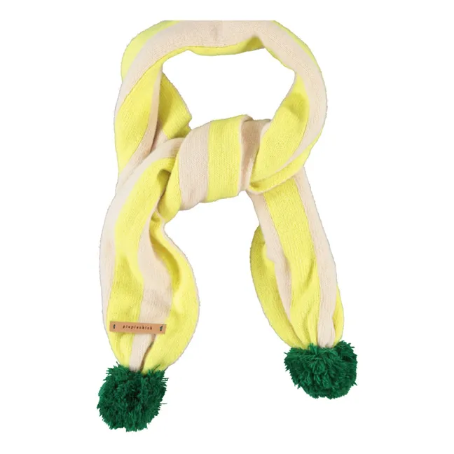 Striped Scarf | Fluorescent yellow
