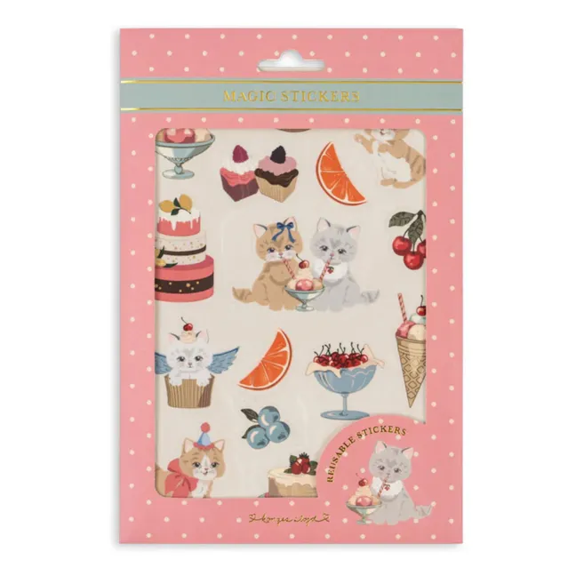 Set d'autocollants Kitty | Rose