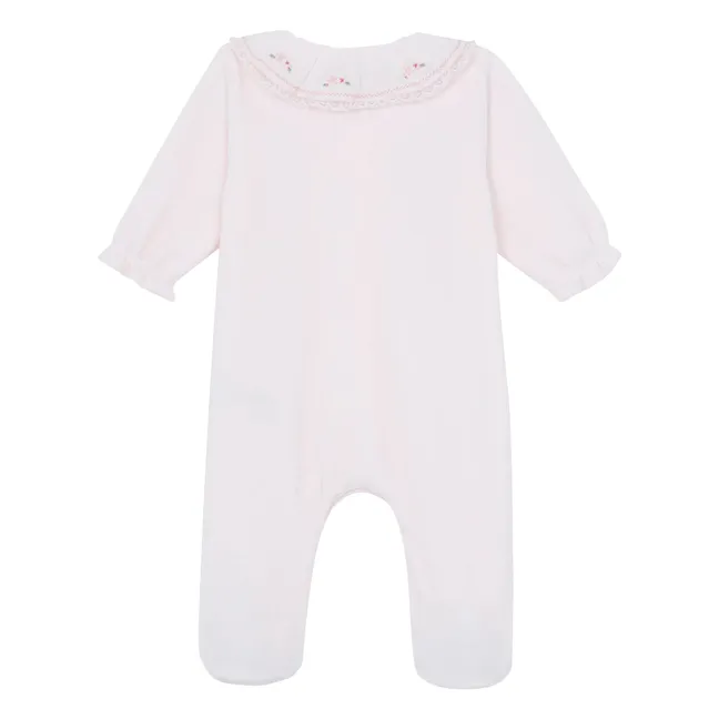 Pyjamas Claudine collar Lace | Pale Pink