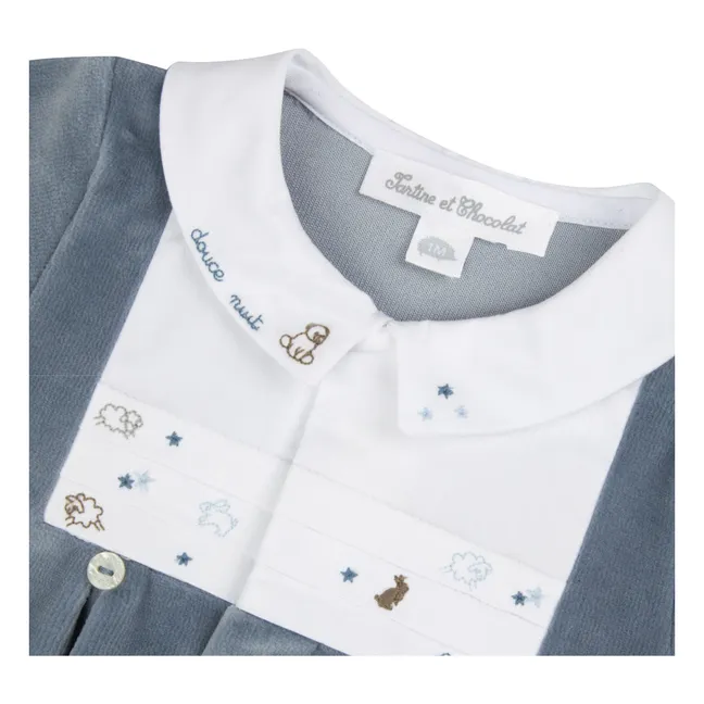 Pyjama Douce Nuit Animaux | Bleu